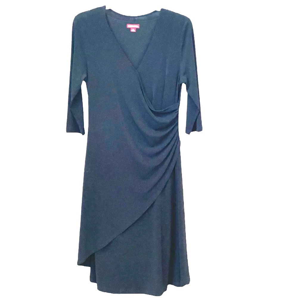Shapewear black wrap dress